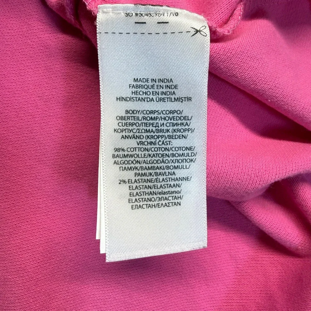 Polo Ralph Lauren Girls Pink Pique Polo Dress Size 6 Drop Waist Cotton